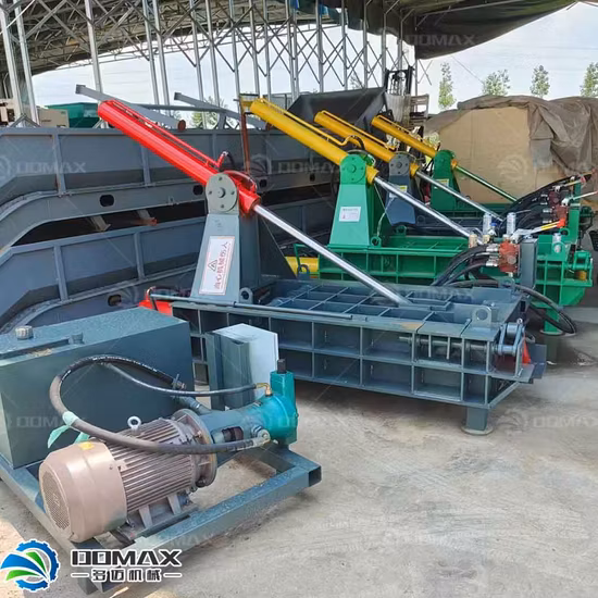 Pressa e pressa idraulica per blocchi di rottami