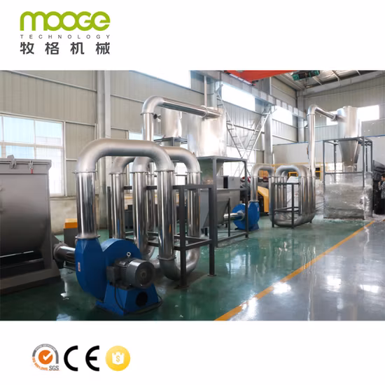 Lavatrice a frizione per scarti di film pet in PP-PE