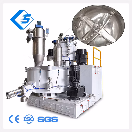 Attrezzature Miscelatore di polveri plastiche Sinotech, sistema di trasporto pneumatico, macchine miscelatrici