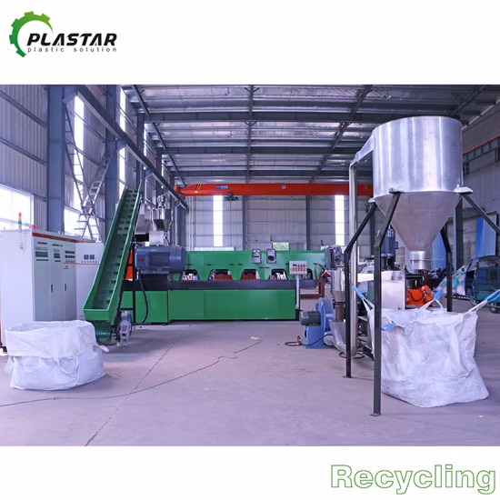 Pet/PP/PE/pellicola agricola/sacchetto tessuto/nylon/fiocchi di bottiglia/tubi, trituratore, frantoio, lavatrice, macchina per il riciclaggio della plastica, granulatore, macchina per la pellettizzazione